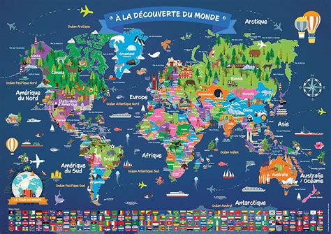 Planisph Re Du Monde Pour Enfant Tout Mon Monde