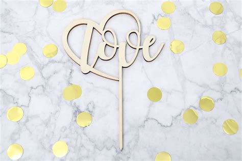 Cake Topper Love Im Herz Callicut