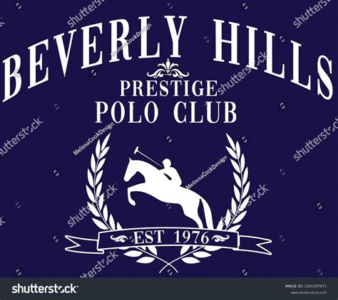 Beverly Hills Polo Club Vector Graphic Stock Vector (Royalty Free ...