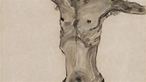 BBC Radio 4 Egon Schiele Nude Self Portrait In Gray With Open Mouth