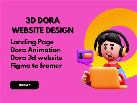 Create Dora 3d Dora Website Design Dora Landing Page Upwork