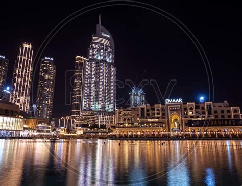 Image Of 7Th Jan 2021 Dubai Uae Beautiful View Of The Illuminated