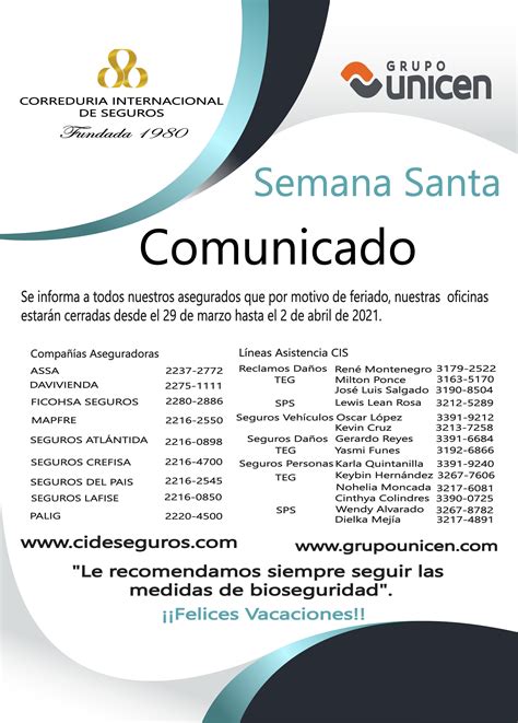 Comunicado Semana Santa 2024 Honduras Image To U