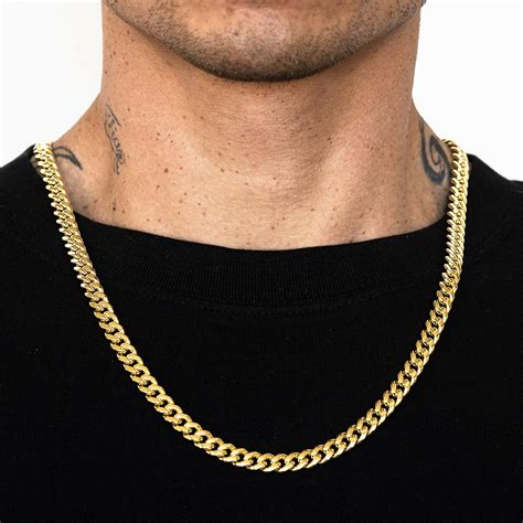 10K Yellow Gold Hollow Miami Cuban Chain | LoveBling