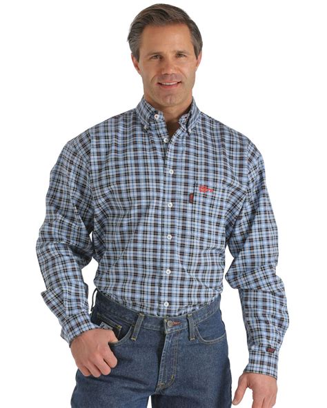 Cinch Mens Fr Plaid Long Sleeve Work Shirt Boot Barn