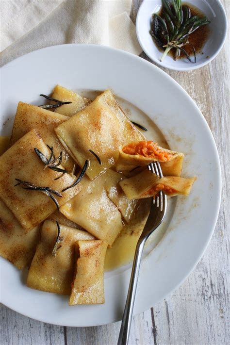 Sweet Potato Ravioli With Rosemary Brown Butter Gluten Free Sweet