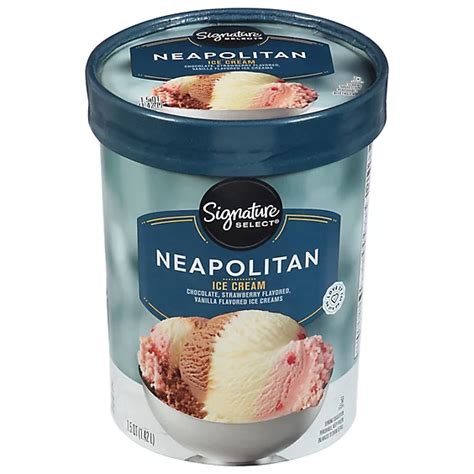 Signature Select Ice Cream Neapolitan 1 5 Quart Safeway