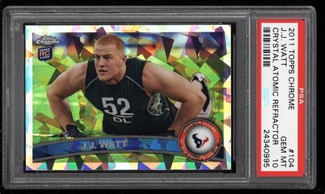 Jj Watt Topps Chrome Crystal Atomic Refractor Price