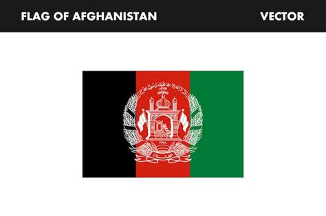 Premium Vector | Afghanistan flag national symbol of afghanistan vector