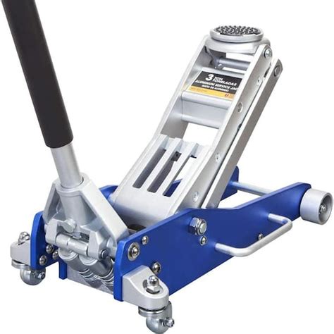 TCE 3-Ton Low-Profile Aluminum Floor Jack with Dual Piston Speedy Lift ...