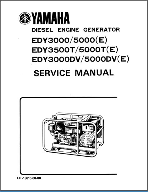 Yamaha Generator Service Repair Manual Edy3000 Edy3500 Pdf Download