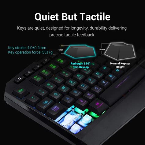 Redragon S Wired Gaming Keyboard And Mouse Combo Rgb Backlit Gaming