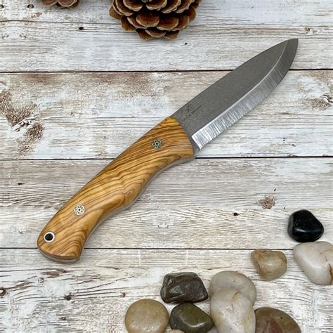 Scandi Camping Knife Professional Fuji Hunting Knife Leather Etsy