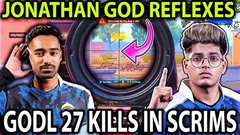 Jonathan Reflexes And Spray 😳 Godlike 27 Kills Scrims 🔥 Classic