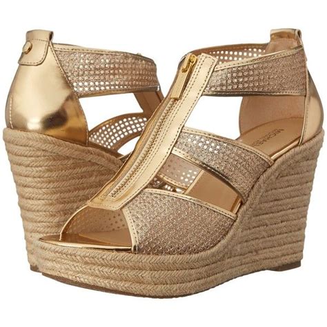 Michael Michael Kors Damita Wedge Pale Gold Womens Wedge Shoes