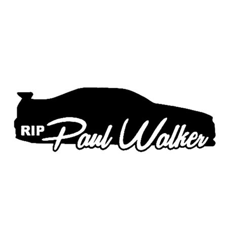 122cm39cm Rip Paul Walker Fashion Car Sticker Vinyl Decal S4 0469