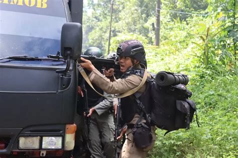 Satuan Brimob Gelar Latihan Jungle Warfare Antisipasi Gangguan