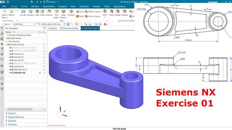 Siemens Nx Tutorial Exercise Youtube