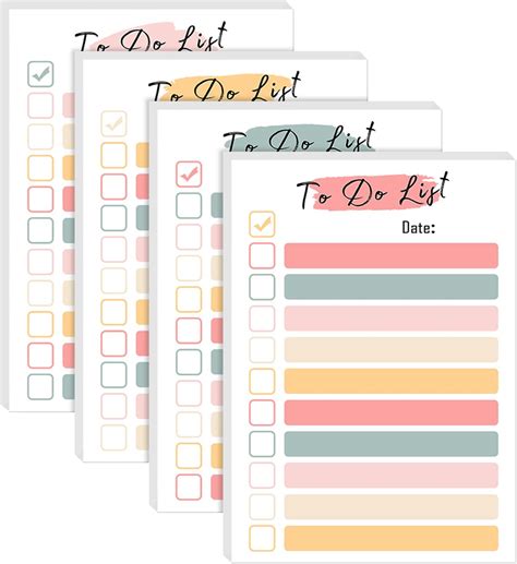 Amazon Small To Do List Sticky Notes And Planner With Checklist