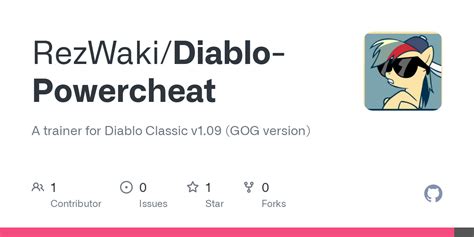 GitHub - RezWaki/Diablo-Powercheat: A trainer for Diablo Classic v1.09 (GOG version)