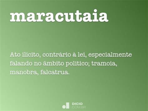 O Que Significa Maracutaia