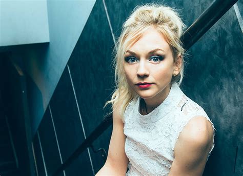 Hd Wallpaper Actresses Emily Kinney Blonde Blue Eyes Lipstick