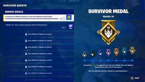 How To Get Survivor Medals In Fortnite