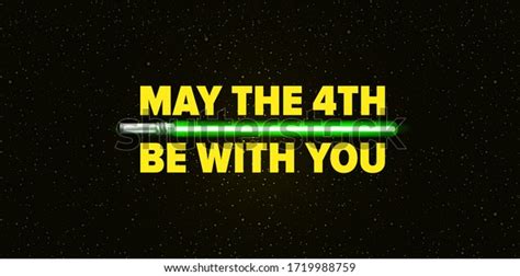 May Th Be You Greeting Vector Stock Vector Royalty Free