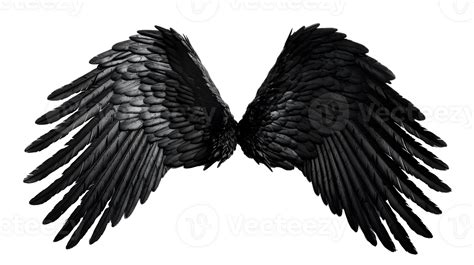 Black Angel Wings Background