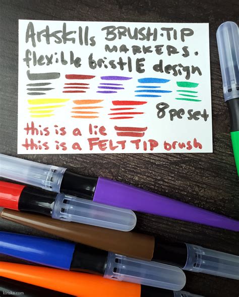 Review ArtSkills Brush Tip Markers KIRISKA