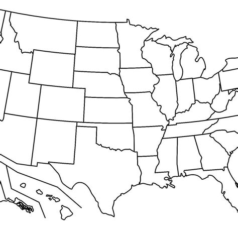 Blank Us Map With Capitals - Printable US Maps