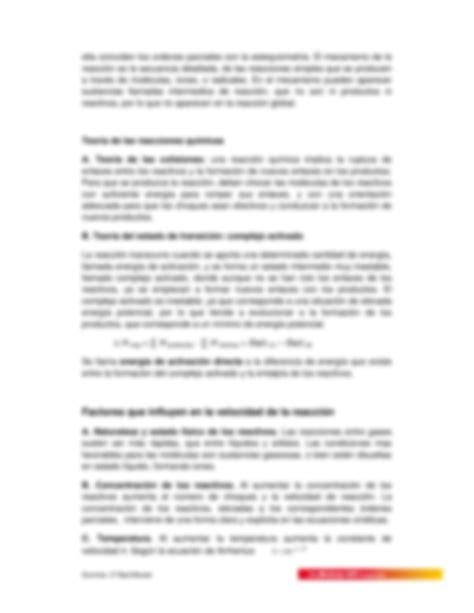 Solution Esquema Resumen Unidad Cin Tica Qu Mica Studypool