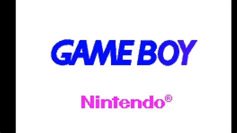 Nintendo Game Boy Advance Startup Intro Youtube