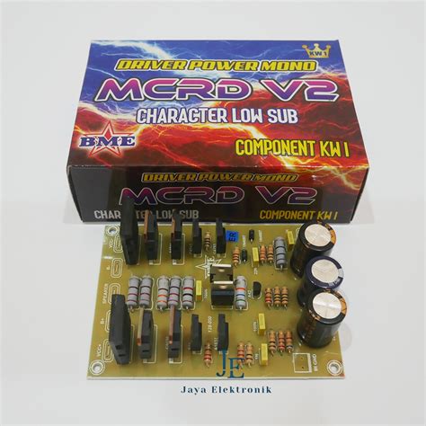 Jual Kit Driver Power Mono Mcrd V Low Sub By Bme Shopee Indonesia