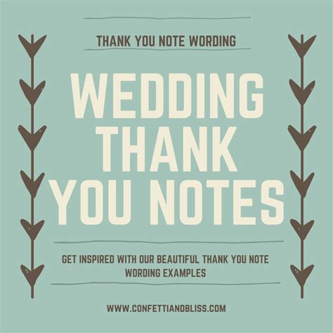 Wedding Thank You Card Wording Ideas