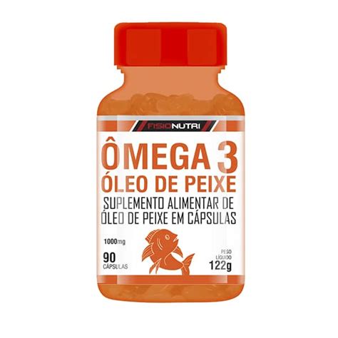 Ômega 3 Óleo de Peixe 90 cáps 1 000mg Fisionutri