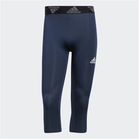 Adidas Techfit 3 4 3 Stripes Tights Blue Adidas Philippines