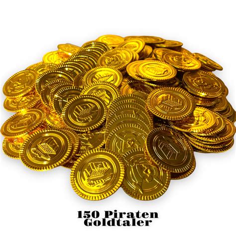 Piraten Goldtaler Goldm Nzen St Ck Piraten Mottoparty Cama