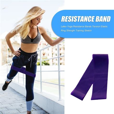 Latex Yoga Resistance Bands Tension Elastic Ring Strength Training