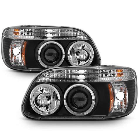 Akkon For Ford Explorer Black Bezel Dual Halo Ring Led Pc Design