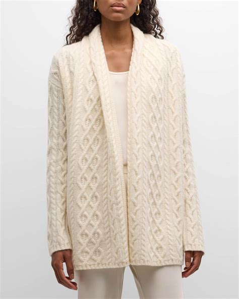 TSE Cashmere Cashmere Cable Knit Cardigan Neiman Marcus