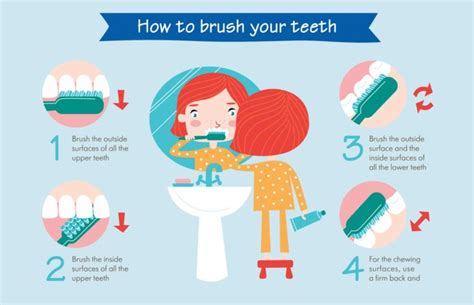 brush  teeth infographic anchorage pediatric dentistry