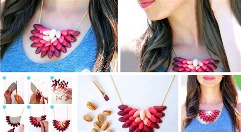 Como Hacer Un Colgante Con Pistachos EnrHedando Washer Necklace