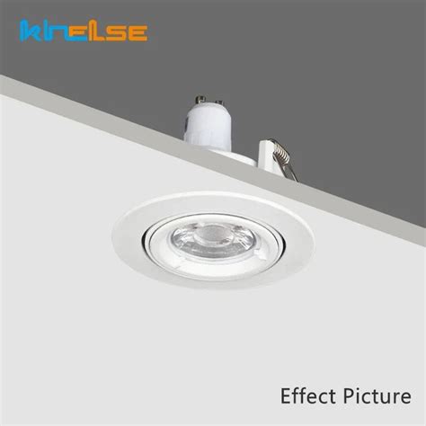 Afralia Round LED Adjustable Ceiling Downlight With MR16 GU10 Socket