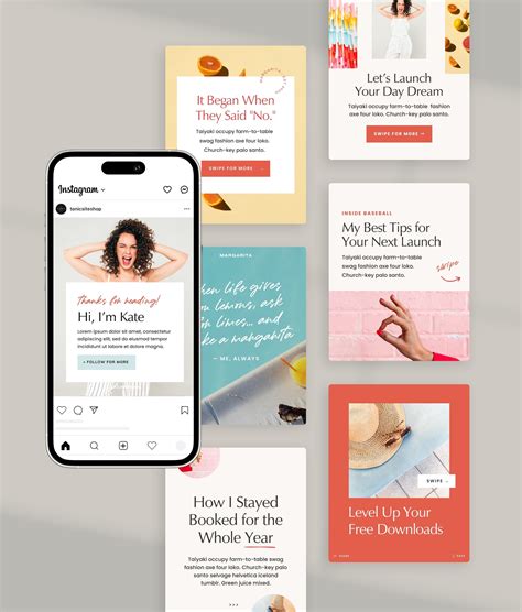 Margarita Social Media Canva Templates | Tonic Site Shop