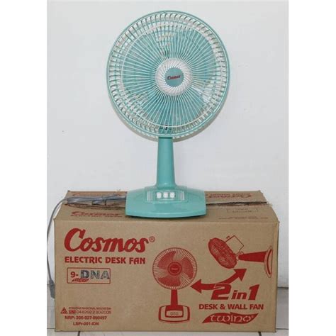 Jual Desk Wall Fan COSMOS 2in1 9 DNA Kipas Angin Meja Dinding