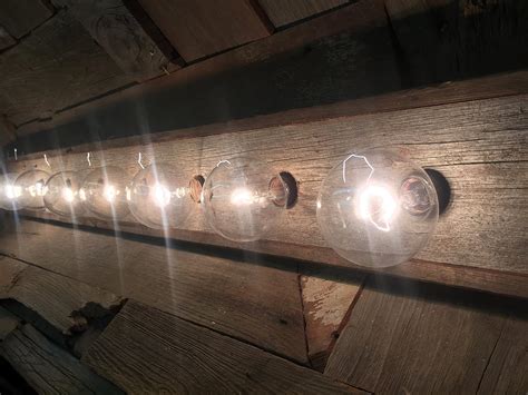 Amazon.com: The Buffalo Creek 8 Bulb rustic barn wood bathroom vanity ...