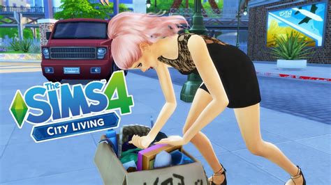 Lets Play The Sims 4 City Living Part 2 Day In The City Youtube