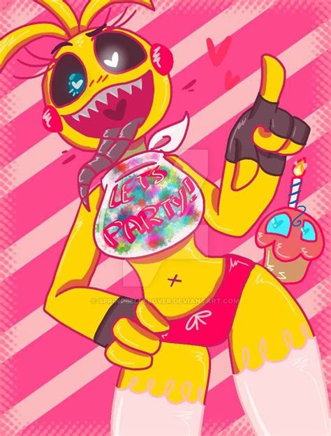 Toy Chica V2 By Springbellebunny On Deviantart Fnaf Drawings Anime Fnaf Fnaf Wallpapers