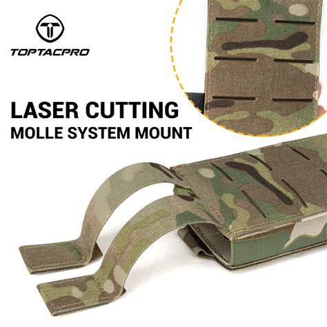 Toptacpro Tactical Mag Pouch Molle Single Mag Carrier Laser Cut Mm